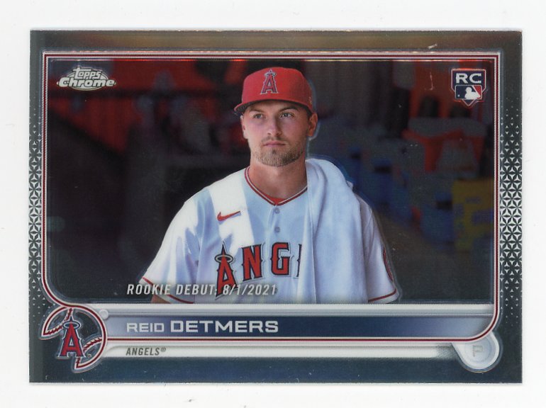 2022 Reid Detmers Rookie Debut Topps Chrome Los Angeles Angels # USC90