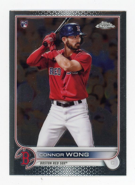 2022 Connor Wong Rookie Topps Chrome Boston Red Sox # 39