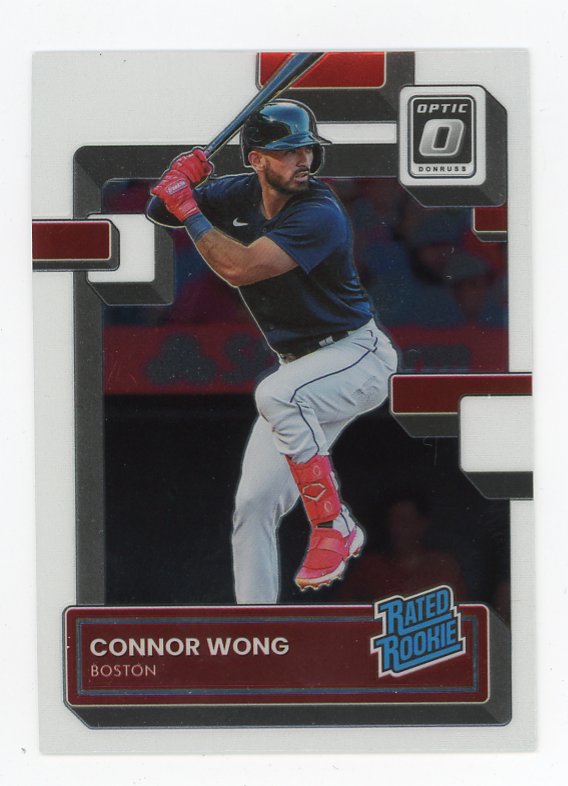 2022 Connor Wong Rated Rookie Donruss Optic Boston Red Sox # 82