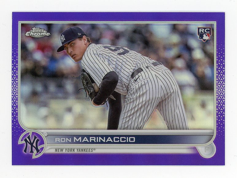 2022 Ron Marinaccio Rookie Purple Topps Chrome New York Yankees # USC1