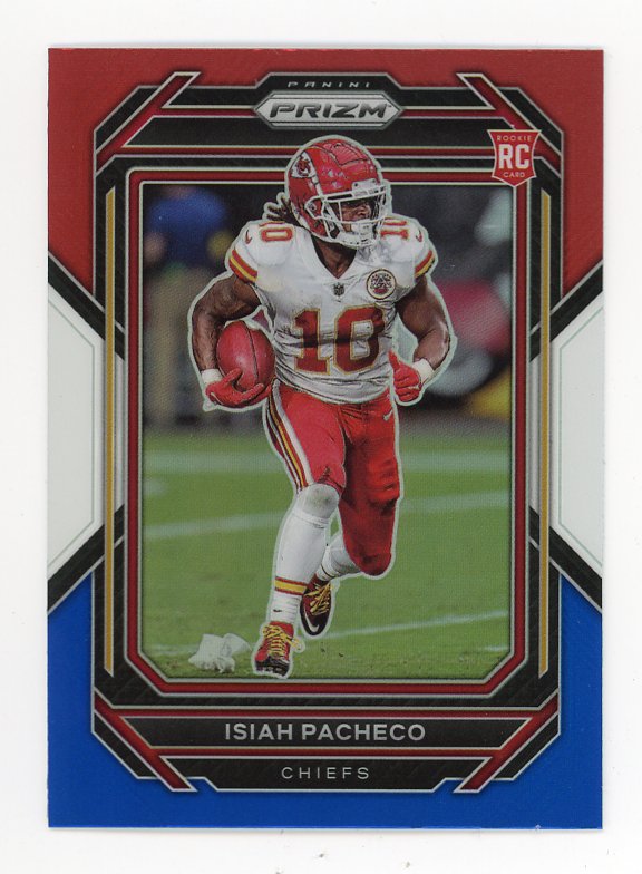 2022 Isiah Pacheco Red White And Blue Rookie Panini Kansas City Chiefs