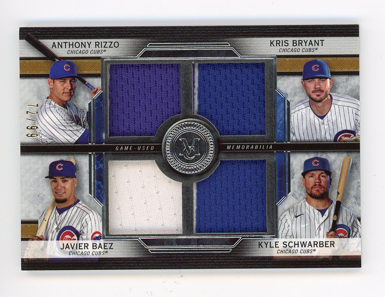 Kris Bryant, Anthony Rizzo and Javier Baez Chicago Cubs