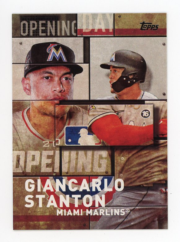 GIANCARLO STANTON 2022 TOPPS Heritage Baseball Card 