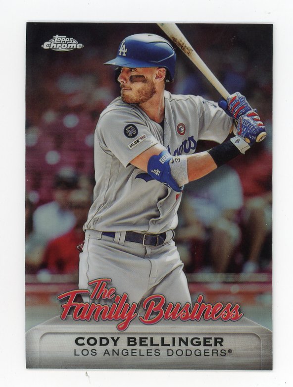 2019 Topps Chrome Cody Bellinger Los Angeles Dodgers Baseball Card