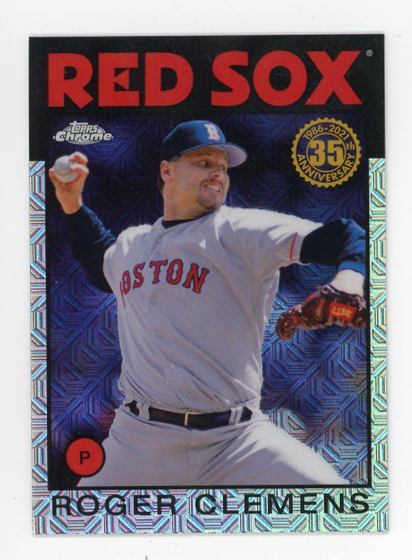 2021 Roger Clemens Refractor Topps 35TH Boston Red Sox # 86BC-40