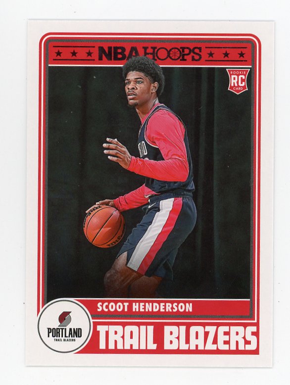 2023-2024 Scoot Henderson Rookie NBA Hoops Portland Trail Blazers # 29