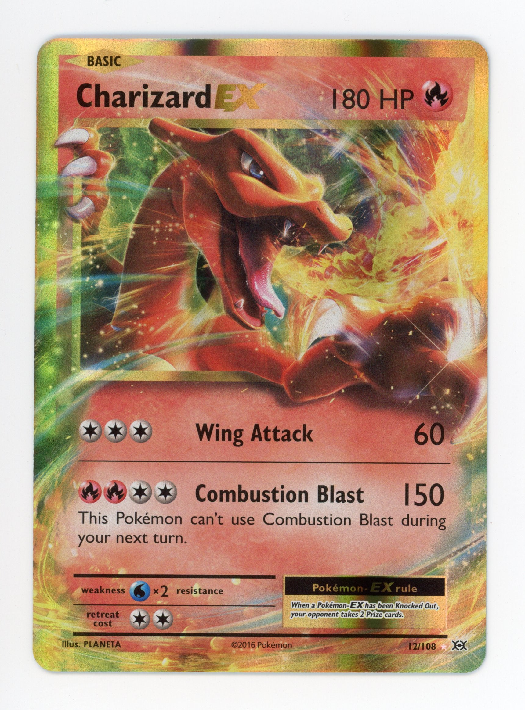 Charizard 12/108 Pokemon Full Art 2016 XY Evolutions