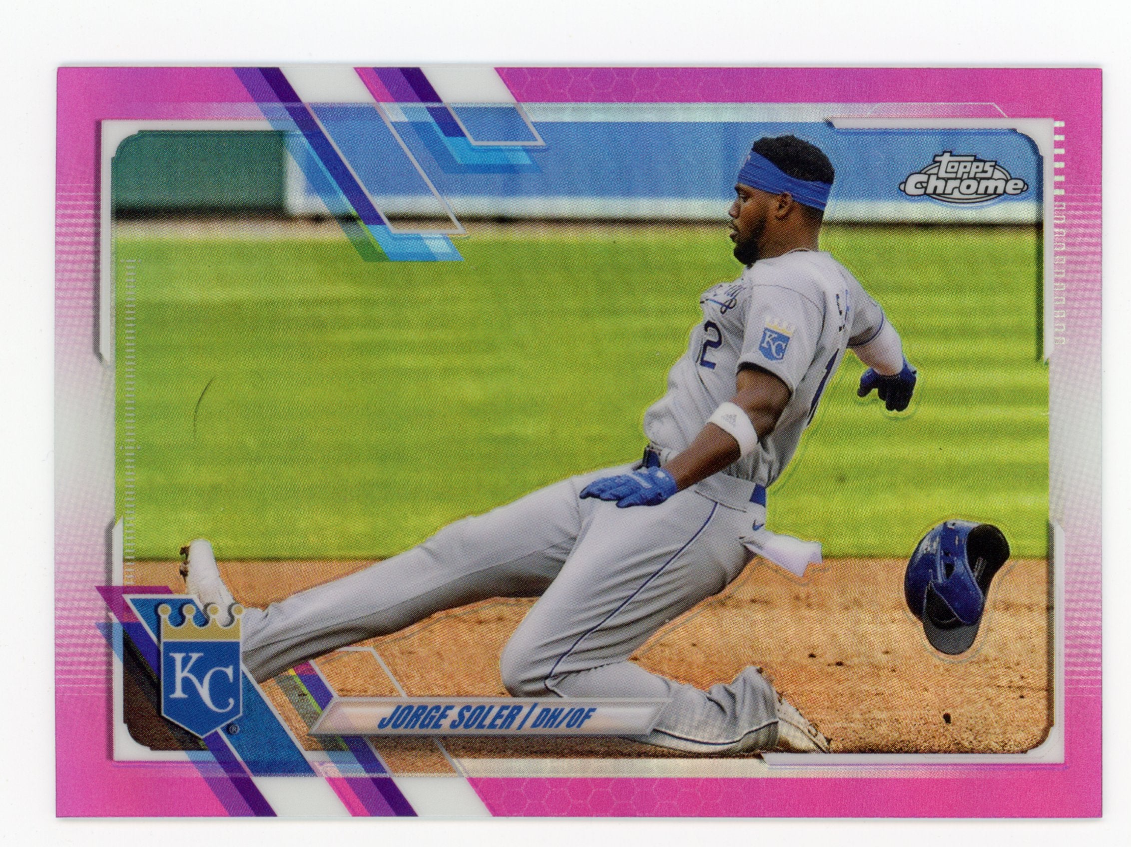 2022 Topps Chrome Carlos Santana Refractor Baseball Card