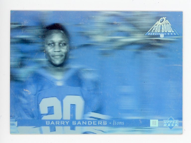 1995 Barry Sanders Pro Ball Holo Upper Deck Detroit Lions # PB1