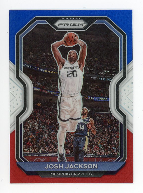 2020-2021 Josh Jackson Red, White And Blue Prizm Panini Memphis Grizzl