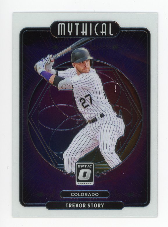 Trevor Story 2021 Panini Mosaic Baseball Green Parallel Card No