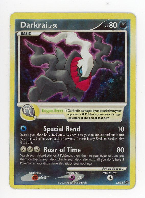 Darkrai DP 24 Pokemon 2008 Holo Black Star Promo