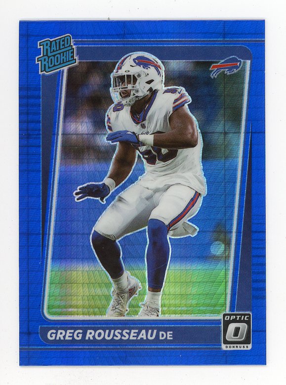 Gregory Rousseau 2021 Panini Prizm Draft Picks Red, White, Blue Rookie  Parallel