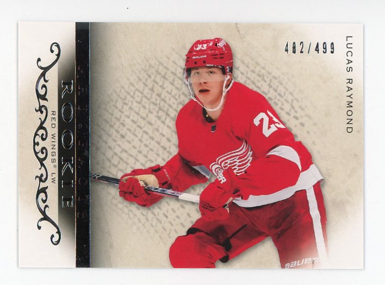 2021-22 UD Ice Jersey Relic Rookie #144 Lucas Raymond - Detroit
