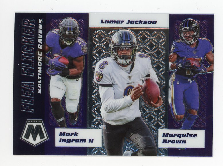 MARQUISE BROWN MOSAIC RED PRIZM CARD BALTIMORE RAVENS 2020 PANINI