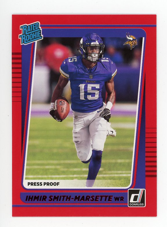 2021 Ihmir Smith-Marsette Rated Rookie Red Donruss Minnesota Vikings #