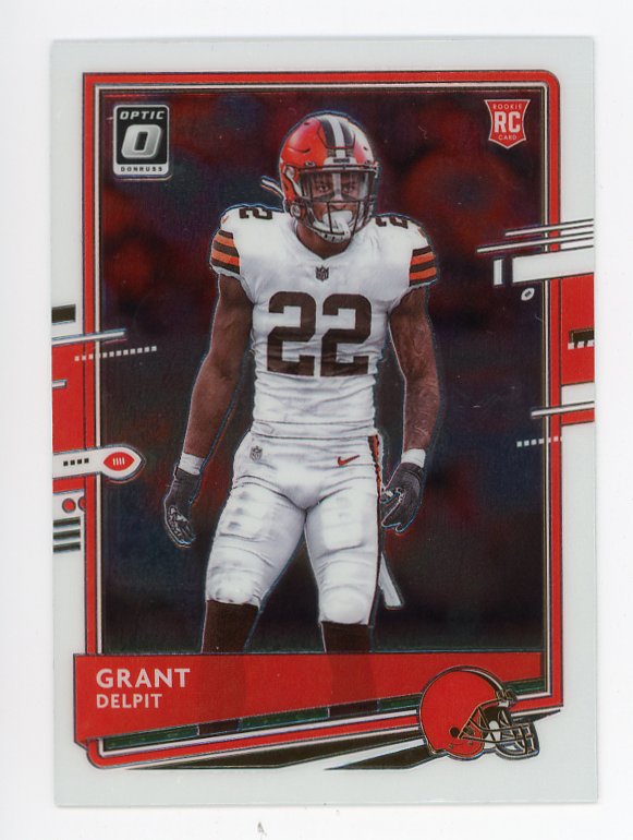 2020 Grant Delpit Pink Rookie Prizm Panini Cleveland Browns # 318