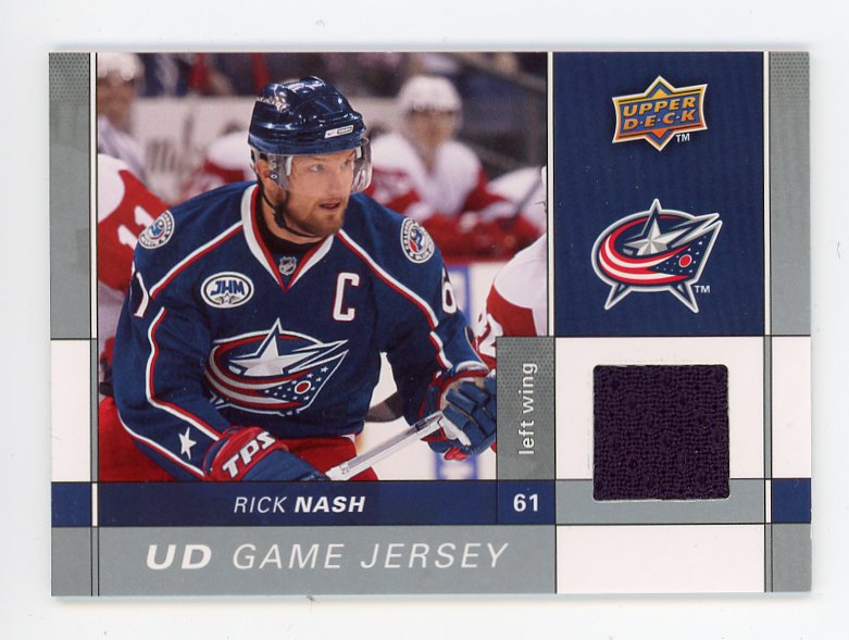 Rick nash columbus blue 2025 jackets jersey