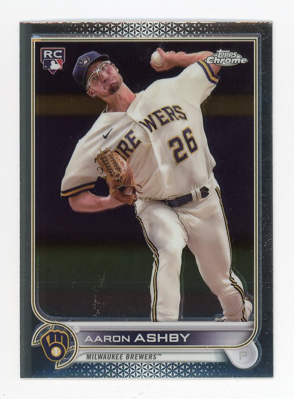 2022 Aaron Ashby Rated Rookie Donruss Milwaukee Brewers # 36