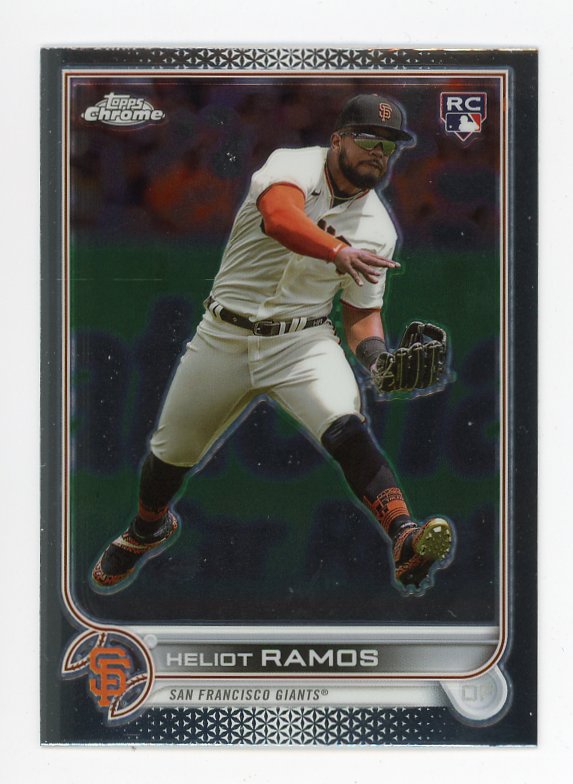 2022 Heliot Ramos Rookie Topps Finest San Francisco Giants # 82