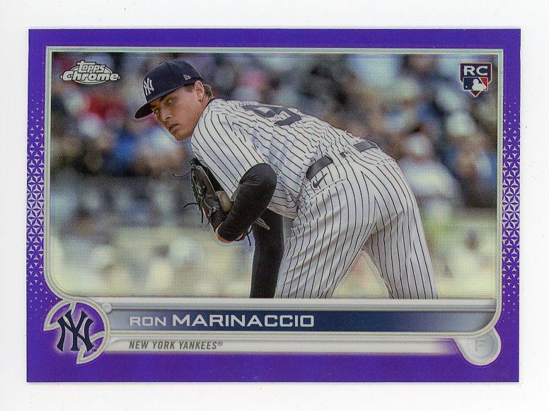 2022 Ron Marinaccio Rookie Purple Topps Chrome New York Yankees # USC1