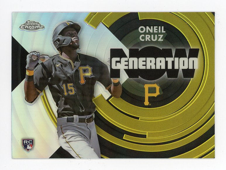 2022 Oneil Cruz Rookie Debut Purple Topps Chrome Pittsburgh Pirates #