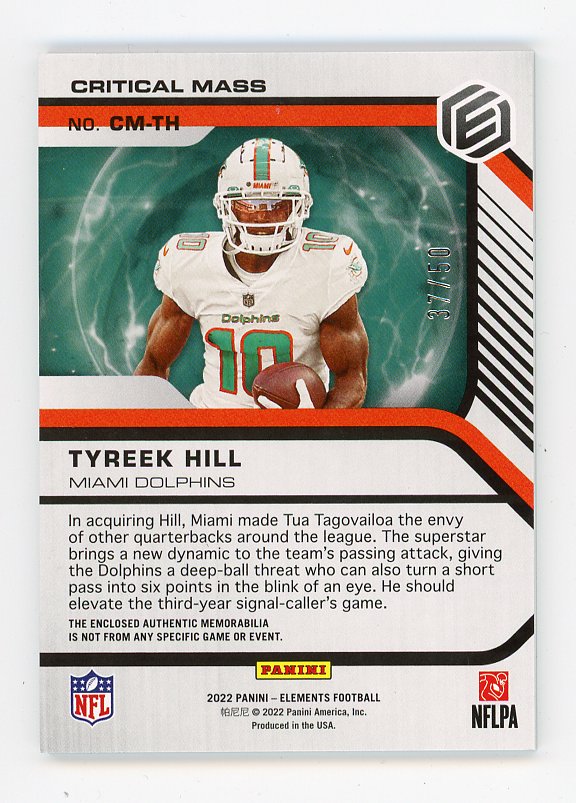 Tyreek Hill Miami Dolphins Signed Autograph Jersey HALF & HALF Beckett  Certified