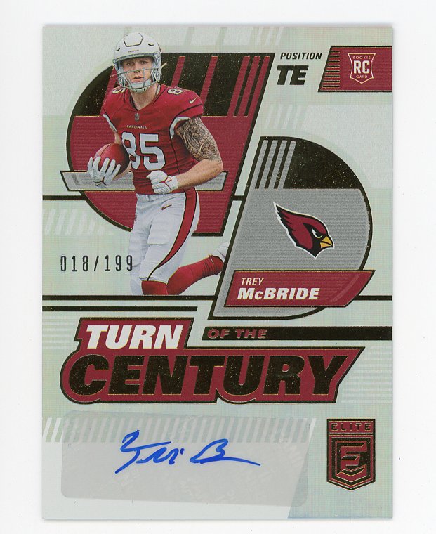 2022 Trey Mcbride Rookie Refractor Jersey Panini Arizona Cardinals # R