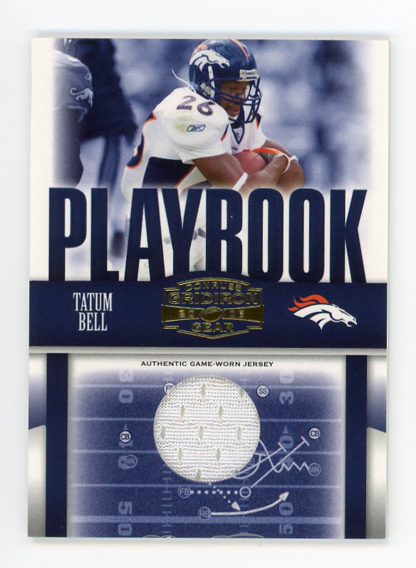 Tatum Bell signed DENVER BRONCOS card ROOKIE