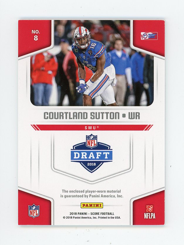 Courtland Sutton 2018 Prizm Football Premier Rookie Jersey Prizm