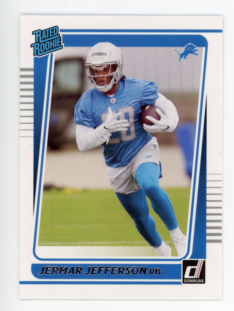 2021 Jermar Jefferson Rookie Ticket Auto Panini Detroit Lions # 260