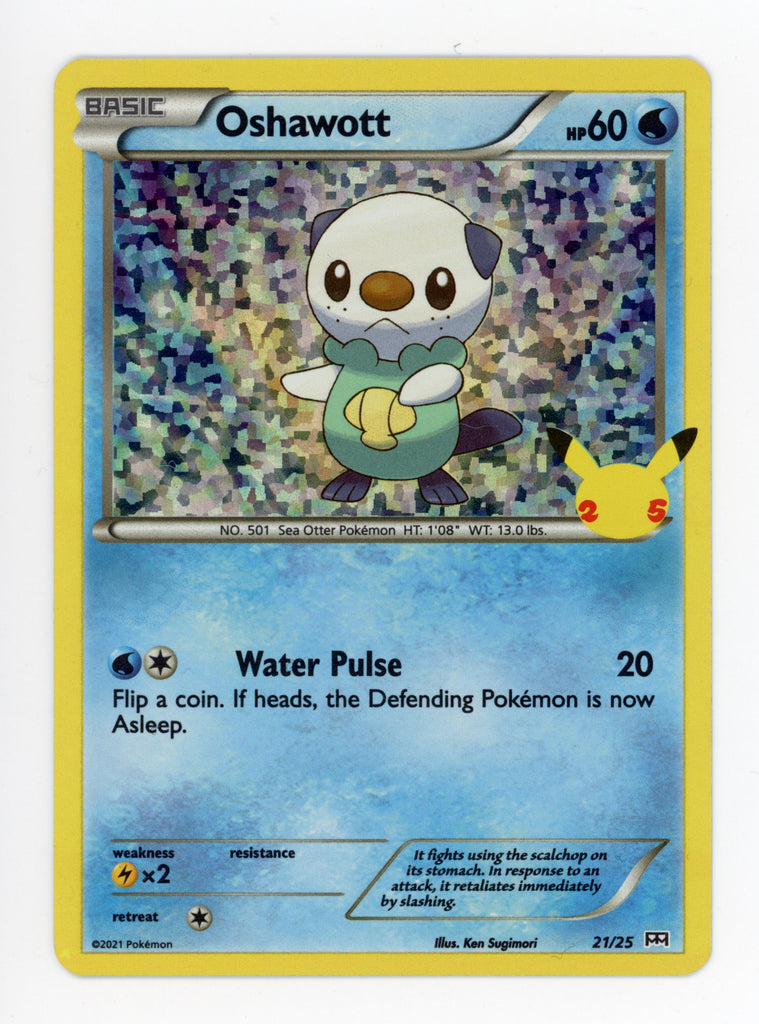 Oshawott 21/25 Pokemon Holo 2021 Mcdonalds Promo