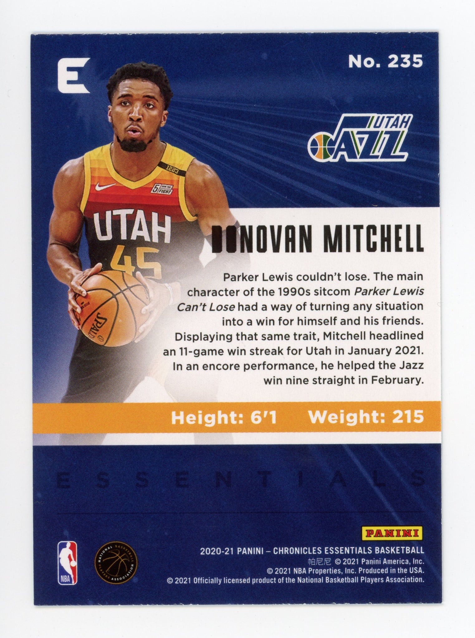 Donovan Mitchell - Utah Jazz - Nba - T-Shirt