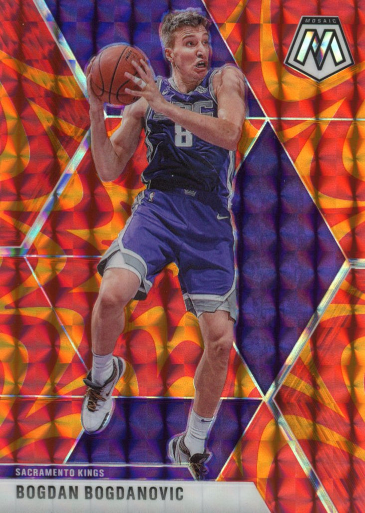 2020-2021 Bogdan Bogdanovic Pink Prizm Mosaic Panini Atlanta Hawks # 2