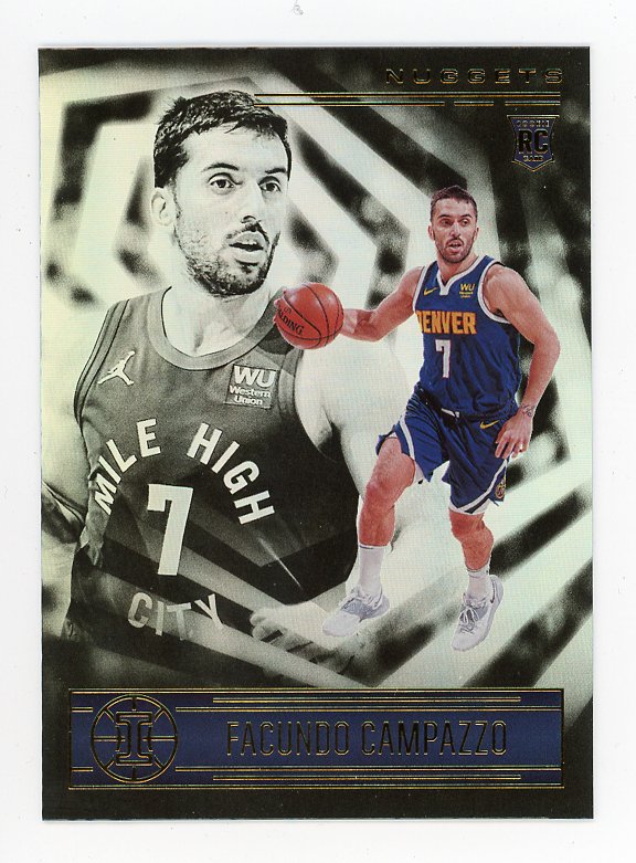 Facundo Campazzo 2020-21 Panini One and One Rookie Dual Jersey Auto RC -  The Hobby