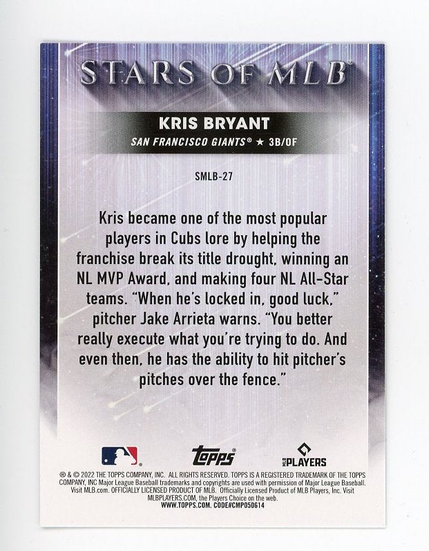  2023 Topps Stars of the MLB #SMLB-58 Kris Bryant NM-MT