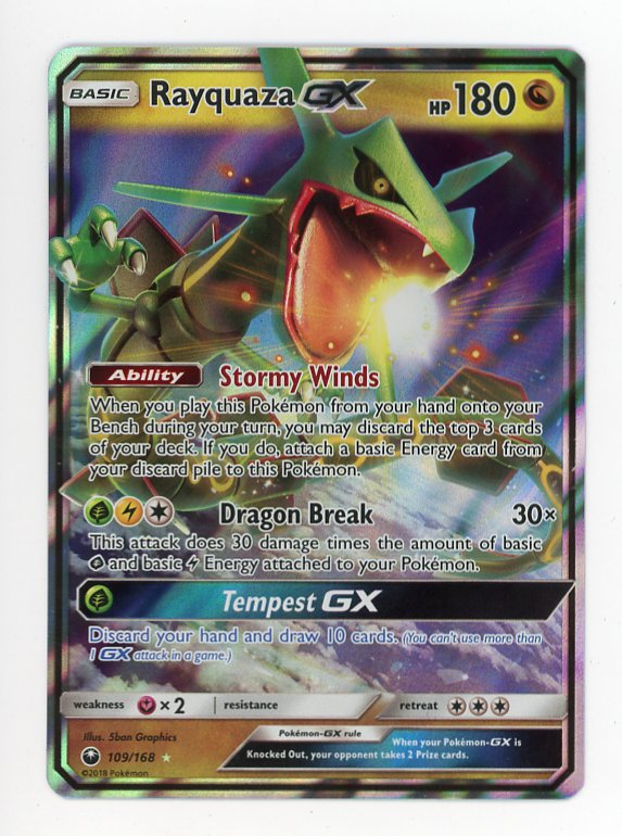 M Rayquaza EX 76/108 Pokemon 2015 Half Art Roaring Skies