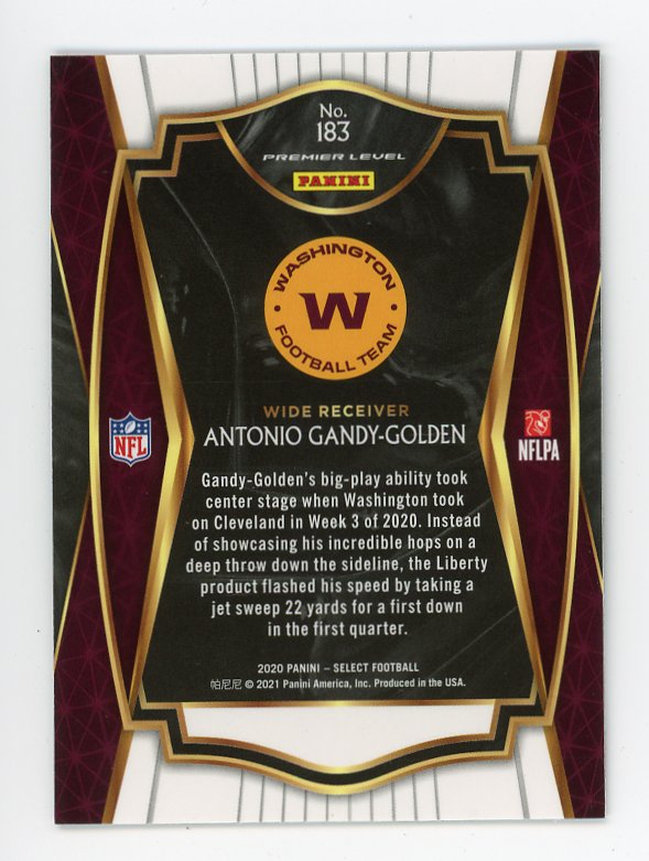 2020 Antonio Gandy-Golden Rated Rookie Optic Panini Washington Footbal