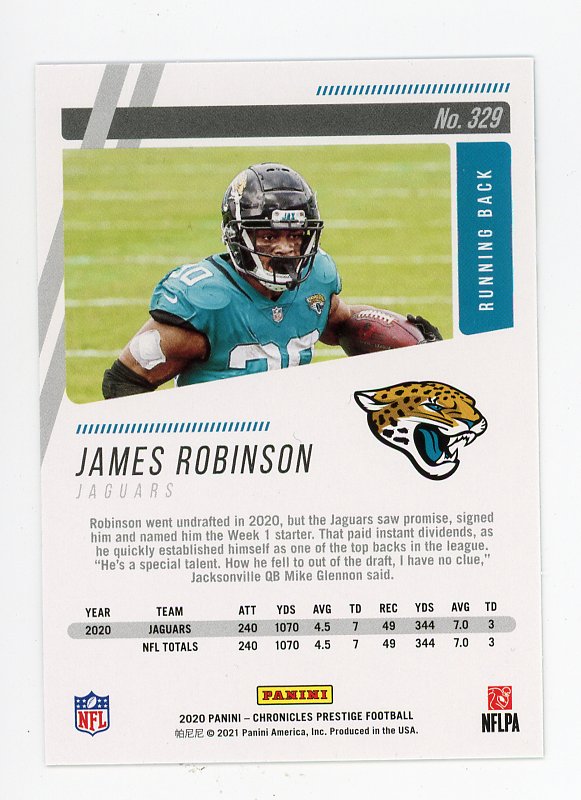 James Robinson Gridiron Kings Rookie Card Jacksonville Jaguars