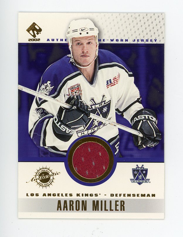 2002 Aaron Miller Authentic Game Worn Jersey Private Stock Los Angeles